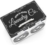 Sicamin 54'' x 27.5'' Washer and Dryer Covers for the Top Load, Protective Dust Cover Pad for Front Load Washer, Non Slip Washing Machine Countertop Protector Mat for Laundry Room, Kitchen (Black)