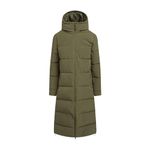 NORTH RIDGE Women's Long Line Roaming Jacket with Generous Hood, Water Repellent and Insulated Women's Coat, Women's Winter Coat (UK, Numeric, 12, Regular, Regular, Green)