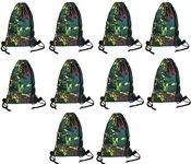 Demoda Drawstring Bags (10 Pieces) for Outing or Picnic Kids Haversack Bags as Birthday Return Gifts for All Age Group (Multi2)