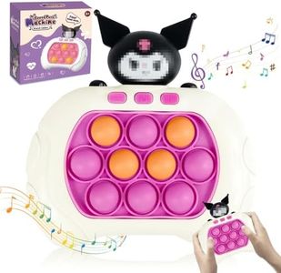 Quick Push Game, Pop It Game, Quick Push Bubble Game, Pop It Game, Pop It Electronic Game, Bubble Shooter, for Early Concentration Training, for Boys & Girls & Teenagers (Kuromi)