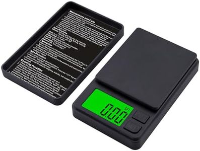 Youerte PrecisionPro Digital Pocket Scale: Advanced 0.01g High-Accuracy Miniature Scale with Backlit LCD for Easy Reading, Multi-Unit Conversion, Protective Cover, Ideal for Jewelry and Kitchen