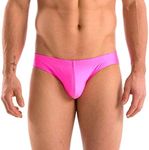 Gary Majdell Sport Mens Solid Pink Contour Pouch Bikini Swimsuit Size Small