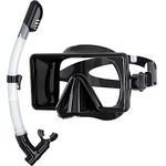 SPORWLIK Snorkel Set - 180° Panoramic View, Anti-Leak & Anti-Fog Technology (square)