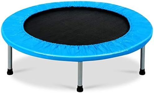 VAQUITA Fitness Trampoline with Safety Pad,Stable & Quiet Exercise Rebounder for Kids & Adults,Indoor/Outdoor (36 INCH Trampoline)