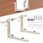 Toutgood Outdoor Mini Split Air Conditioner Mounting Bracket, Heavy-Duty Wall Mounting for Ductless Mini Split AC Heat Pump Systems Outdoor for 7000 Btu to 12000 Btu, Max 400 Lb Capacity