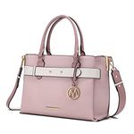 MKF Collection Coleen Satchel Bag by Mia K. Farrow, Pink, L