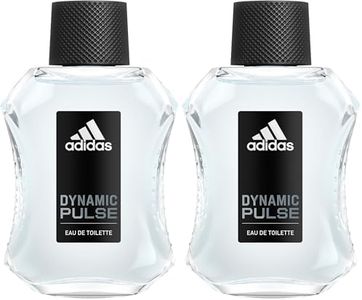 Adidas Men's Dynamic Pulse Eau de Toilette Spray, 100 ml (Pack of 2)
