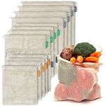 12+1 Reusable Produce Bags Grocery 