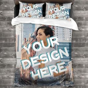 Funda de edredón Personalizada,Juego de Cama Personalizado con Foto/Texto/Logotipo,diseño de Bricolaje,Funda de Cama Especial para Amigos,Parejas,bebé,cumpleaños,Aniversario,180 x 210cm