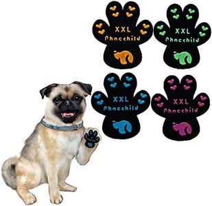 Phaechild Dog Paw Pads Anti-Slip Grips,Dog Paw Protectors for Senior Dogs on Hot Pavement,Provides Traction to Keep Them from Slipping on Smooth Floors 20 sets-80 Pads Multicolor XXL