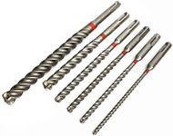 Hilti 6-Piece Hammer Drill Bit Set, Ultimate TE-CX SDS Plus Drill Bits for Drilling Through rebar, Tough Concrete and Brick, Drill bits in 3/16", 1/4", 5/16", 3/8", 1/2", 5/8" Diameter (435021)