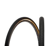 Panaracer GravelKing Semi Slick TLC Folding Tyre : Black/Brown, 700 x 35c