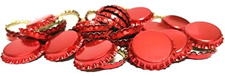 DIAH DO IT AT HOME Crown Caps Metallic - Pack of 100 - Beer Brewing DIAH (Red Metallic Crown Caps)