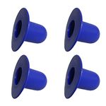 GINGER TECH Pool Plugs for Above Ground Pool, Pool Plug Stopper, Pool Wall Plugs, Replacement Ground Swimming Pool Filter Pump Strainer Hole Plug Wall Plug Stopper for Intex Bestway Pools (4, Blue)