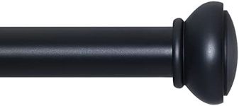 SIMEWIN Black Curtain Rods for Wind