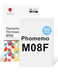 Phomemo M08F A4 Thermal Paper Compatible for M08F, M832, M834, Q302 Printers and Other A4 Thermal Printers, M08F Printer Paper, 8.27" x 11.69"(210x297mm), 100 Sheets