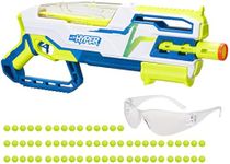 Nerf Hyper Bundle, Siege-50 Pump-Action Blaster, 65 Nerf Hyper Rounds, Up to 110 FPS Velocity, Eyewear (Amazon Exclusive)