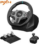 PXN Gaming Racing Wheel V9 Xbox Steering Wheel 270/900° Car Simulation with Pedal and Shifter, Paddle Shifters Driving Wheel for PS4, Xbox Series X|S, PS3, PC, Xbox One, Nintendo Switch