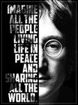 Tallenge - John Lennon - Imagine Lyrics Graphic Poster - Small Poster(Paper,12 x 17 inches, MultiColour) - Multi - Colour