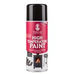 Tableau High Temperature Paint, Matt Black for Burning Stoves, BBQ, Fire Grill, Chiminea Exhausts. Spray Can 400ml