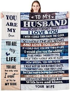 Anniversary Father's Day Birthday Gifts for Husband from Wife, You are My Life Wedding Valentine's Blankets Gifts to My Husband, Fleece Blankets Soft Bedding Sofa