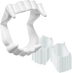 Halloween White Teeth Fangs Teeth, Costume, Funny Halloween Dress-Up, Pretend Play Decoration (12-Pack)