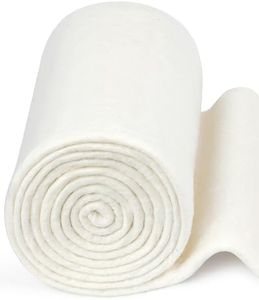 FIVEIZERO 100% Natural Cotton Quilt Batting–47Inchx4Yard Large Lightweight Batting Fabric,Quilting Batting by The Yard for Sewing,Crafts,DIY,Potholders,Backing,Wadding,Twin & King Size Quilt Projects