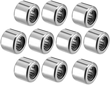 uxcell HK0608 Drawn Cup Needle Roller Bearings, Open End, 6mm Bore Dia, 10mm OD, 8mm Width (Pack of 10)