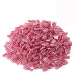 XHF 22-16 AWG Male Spade Disconnect Connectors Terminals Nylon Fully Insulated Quick Crimp Wire Connectors 100 Pcs Red