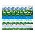 Zoflora Mountain Air Concentrated Multipurpose Disinfectant Liquid, Antibacterial Multi-surface Cleaner, Pet-Friendly, Kills 99,9% of Bacteria & Viruses, 6 x 500ml