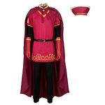 Uisozsfeb Men & Kids Classic Role Farquaad Costume Halloween Cosplay Red Cloak Top Costumes Robe Cape(MY2021149-Adult,2XL)