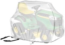 Riding Lawn Mower Cover, for Outdoor Lawn Mower Storage ,Frosted Translucent