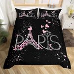 Paris Comforter Cover Set King Size