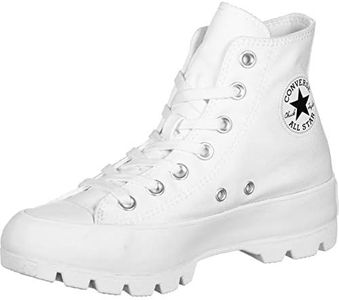 Converse Women's Chuck Taylor All Star Lugged Hi Sneakers, White/Black/White, 8.5