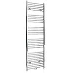 Milano Neva - 1000W Chrome Electric Heated Towel Rail - 1785mm x 600mm