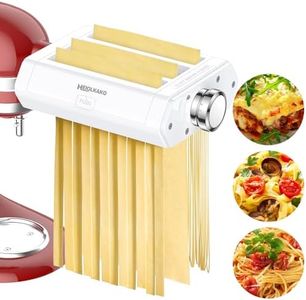 Pasta Attachment for KitchenAid Stand Mixer, 3 in 1 Set Pasta Maker KitchenAid Attachment Includes Spaghetti Cutter, Pasta Sheet Roller and Fettuccine Cutter, KitchenAid Mixer Attachments by Heiolkako