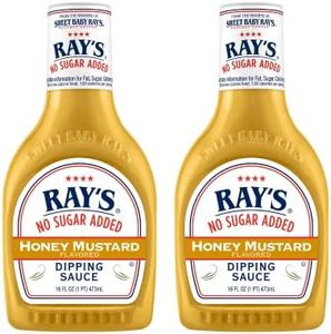 Ray's No Sugar Added Honey Mustard Flavored Dipping Sauce (16 Ounce , Pack of 2)