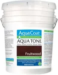 Aqua Coat Aqua Tone Water-Based Wood Stain (5-Gallon, Fruitwood)