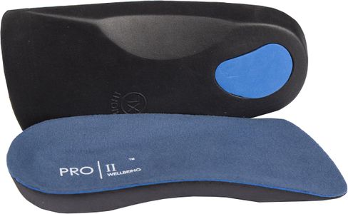 3/4 Orthotic Insoles, Blue – Arch Support, Size 5-6.5