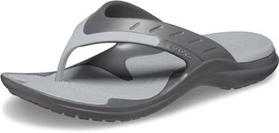 Crocs Unisex-Adult Modi Sport Flip Flop, Slate Grey, 17 Women/15 Men