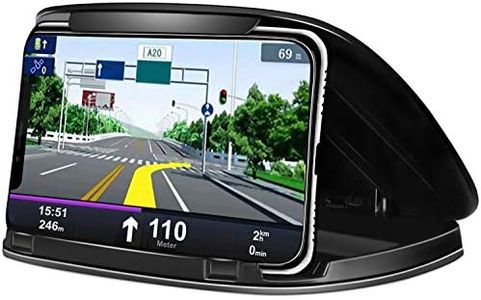 MATEIN Porta Cellulare da Auto,Supporto Smartphone per Auto Antiscivolo per Telefoni da 3-6,8 Pollici,per Samsung,iPhone,Huawei,Xiaomi,One Plus,Sony Xperia e GPS - Nero