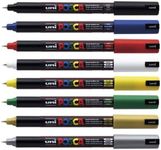 POSCA Uni-Ball Uniball PC-1MR Ultra Fine Marker Pens THE SET OF 8 BEST SELLERS