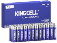 KINGCELL AAA Batteries 36 Pack, High-Performance Triple AAA Batteries with Long-Lasting Power,Alkaline AAA Batteries 10-Year Shelf Life for Kids Toys, Romotes, Various Household Devices