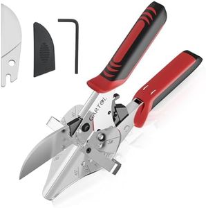 GARTOL Ratchet Miter Shears 22.5°–135° Adjustable; Precision Angle Cutter with Spare SK5 Blade for Quarter Round, Shoe Molding, PVC, MDF & Soft Wood; Labor-Saving Trim Tool with Safety Lock