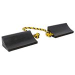 Sealey WC16 Heavy-Duty Rubber Wheel Chocks - Pair