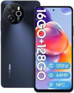 Blackview SHARK8 Telephone Portable 2024, 16Go+128Go/1To Helio G99, 120hz 6.78" FHD+ 1080 * 2460, 5000mAh et 33W, 64MP+13MP VGA, Fingerprint/Face ID/NFC/OTG/Dual SIM Smartphone Debloqué Android 13