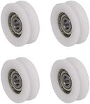 4Pcs U-Shape Groove Bearing Pulley 