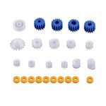 Walfront 26pcs Plastic Spindle Worm Gear Set Assorted Plastic Shaft for Aircraft Car Model DIY Kit 2MM/2.3MM/3MM/3.17MM/4MM