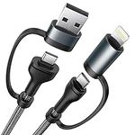 XUDUO 4-in-1 USB C Cable Lightning 