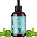 Maple Holistics Peppermint Essential Oil - Pure Peppermint Oil for Diffusers Aromatherapy Beauty and Self Care - Huile Essentielle Menthe Poivrée Pour Diffuseur Aromathérapie Savons ou Bougies 118mL